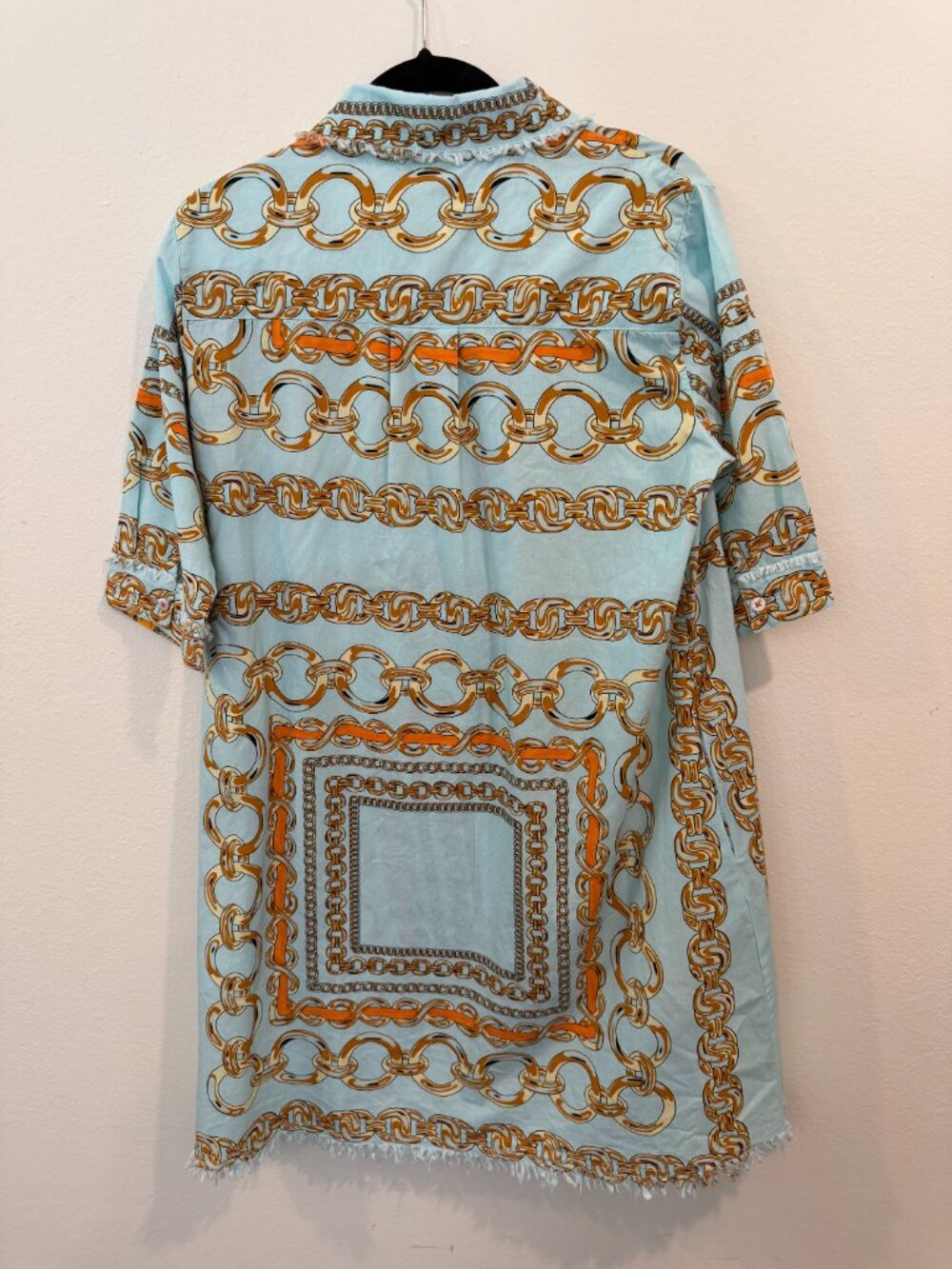 Dizzy Lizzie Chatham Dress Aqua‎ Links Print sz M 8/10 SOLD OUT - Picture 3 of 5